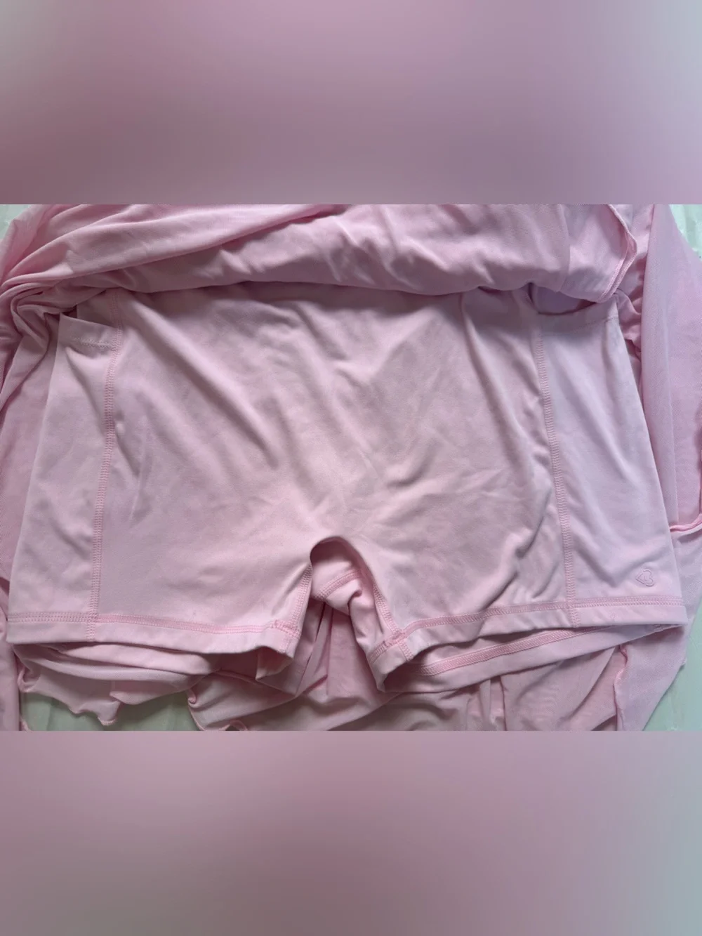 Soft Pink Ruffled Mini Skirt - Picture 5 of 7